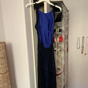 Sean Collection Navy Blue Beaded Dress